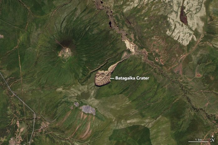 El gigante cráter de Batagaika, el agujero siberiano que jamás podrá cerrarse El gigante cráter de Batagaika, el agujero siberiano que jamás podrá cerrarse