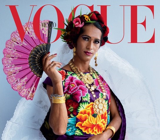 Histórico: por primera vez Vogue publica en portada a muxe transgénero Histórico: por primera vez Vogue publica en portada a muxe transgénero