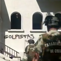 Manifestantes atacan sede de la UDI y el memorial de Jaime Guzmán: Van Rysselberghe lo califica como “vandalismo puro”