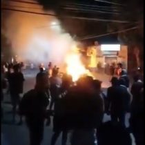 Saqueos e incendio en el juzgado marcan agitada movilización nocturna en Colina