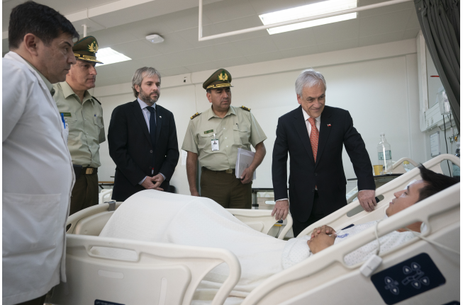 Piñera anuncia que visitará a “civiles que han sufrido de la violencia” sin precisar si se trata de heridos que el INDH contabiliza en más de 1.600 Piñera anuncia que visitará a