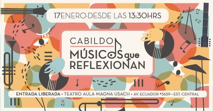 Encuentro “Músicxs que reflexionan” en Teatro Aula Magna Usach Encuentro “Músicxs que reflexionan” en Teatro Aula Magna Usach