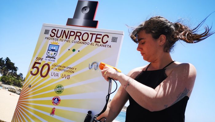 Playas cuentan con dispensadores de protector solar gratuito Playas cuentan con dispensadores de protector solar gratuito