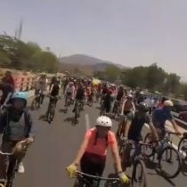 Manifestación de ciclistas llegó hasta la Ruta 68 y generó alta congestión vehicular