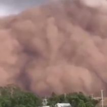 En Australia pesa el cambio climático: granizada y tormenta de arena afectaron en distintas localidades del país