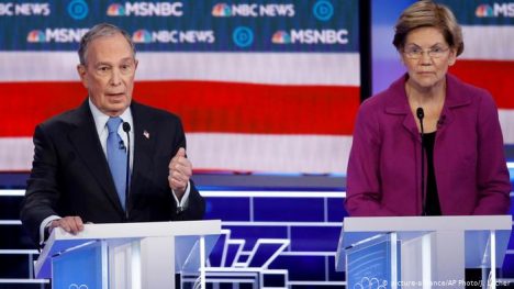 Bloomberg, blanco de ataques en primarias demócratas Bloomberg, blanco de ataques en primarias demócratas
