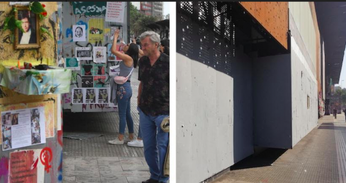Callar la calle: Centro GAM y Arte Alameda condenan el “borrado” de sus fachadas que registraban la historia del estallido social Callar la calle: Centro GAM y Arte Alameda condenan el “borrado” de sus fachadas que registraban la historia del estallido social
