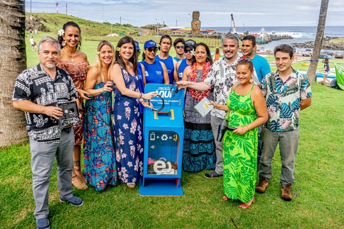 Alianza público-privada permitirá reciclar residuos electrónicos en Rapa Nui