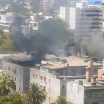 Controlan incendio en edificio residencial cercano a la Plaza de la Dignidad: hay un detenido