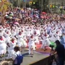 Intervención de Las Tesis se hizo presente en el Carnaval Andino de Arica