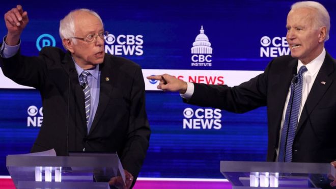 Biden o Sanders y la pregunta que desvela a medio Estados Unidos: ¿cómo ganarle a Donald Trump? Biden o Sanders y la pregunta que desvela a medio Estados Unidos: ¿cómo ganarle a Donald Trump?