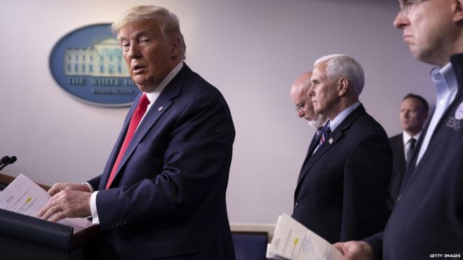 “No podemos dejar que el remedio sea peor que la enfermedad”: Trump rechaza que el coronavirus destruya la economía