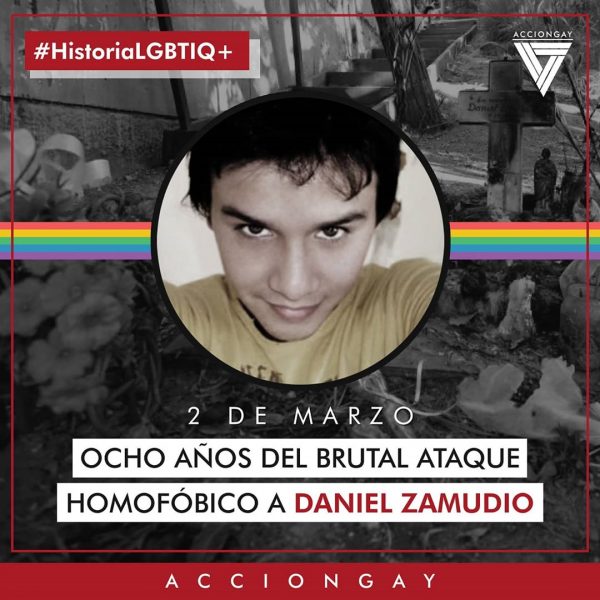 A ocho años del asesinato de Daniel Zamudio agrupaciones pro derechos LGBTIQ+ conmemoran su partida A ocho años del asesinato de Daniel Zamudio agrupaciones pro derechos LGBTIQ+ conmemoran su partida