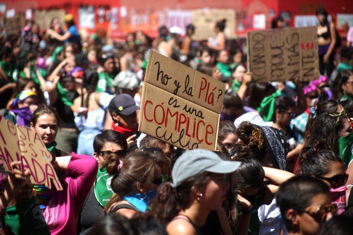 INDH denunció golpiza a una manifestante en la marcha del 8M INDH denunció golpiza a una manifestante en la marcha del 8M