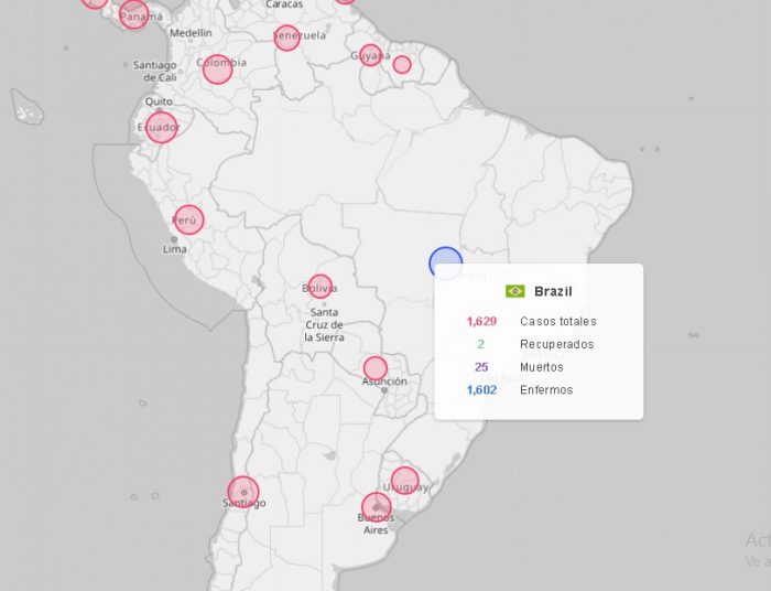 La App que permite ver en tiempo real el número de afectados por coronavirus en el mundo