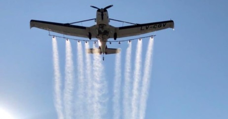 Realizaron primera desinfección aérea contra el coronavirus en Mendoza