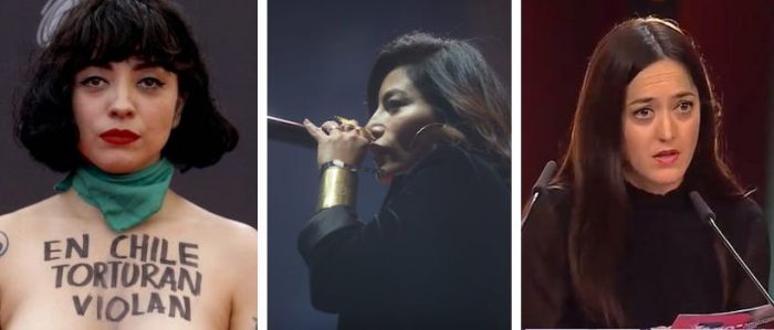 Mon Laferte, Ana Tijoux y Dominga Sotomayor, el trío de artistas que denuncia la situación chilena a nivel mundial Mon Laferte, Ana Tijoux y Dominga Sotomayor, el trío de artistas que denuncia la situación chilena a nivel mundial