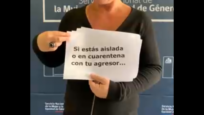 Ministerio de la Mujer y SernamEG comparten un silencioso video de auxilio