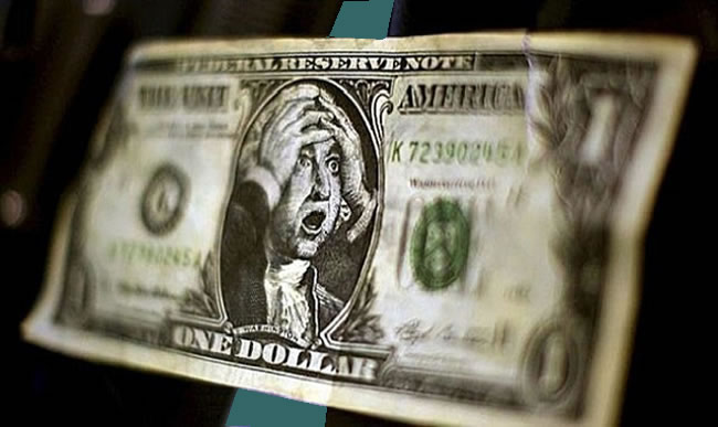 Dólar cierra a la baja por quinta jornada consecutiva y se encamina a peor semana en un mes