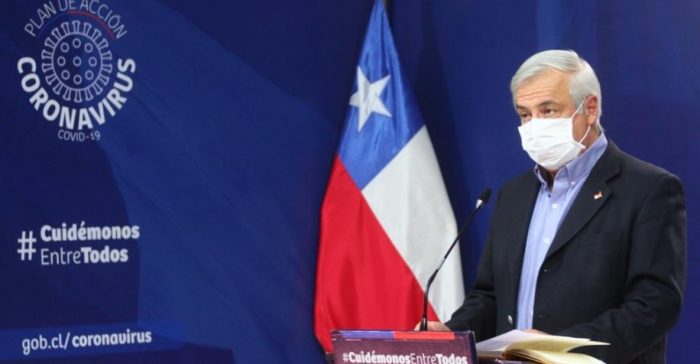 Fallecidos por coronavirus en Chile llegan a 34 y Mañalich recomienda ahora usar mascarillas