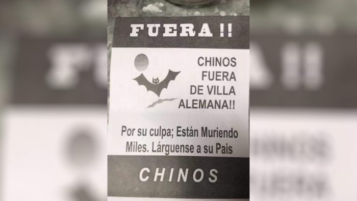 Villa Alemana: Gobierno se querella contra responsables de panfletos xenófobos dirigidos a chinos Villa Alemana: Gobierno se querella contra responsables de panfletos xenófobos dirigidos a chinos
