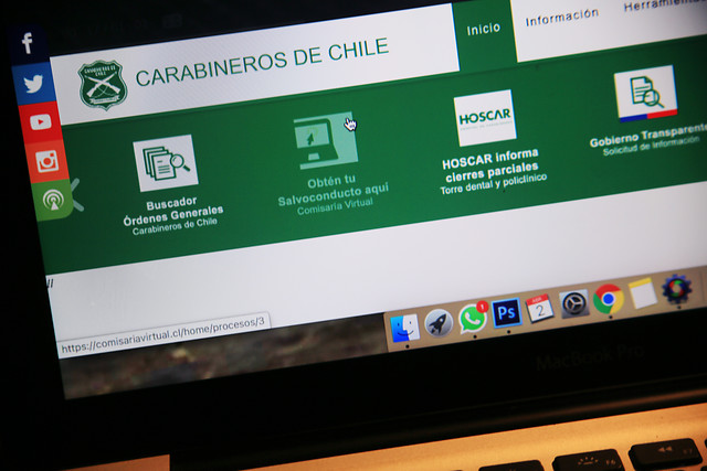 Carabineros reportó la caída temporal de la plataforma «Comisaría Virtual» a solo horas de que comience la cuarentena total en 12 comunas más Carabineros reportó la caída temporal de la plataforma