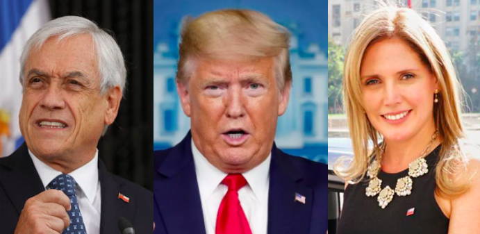 Piñera, Trump y la ministra Piñera, Trump y la ministra