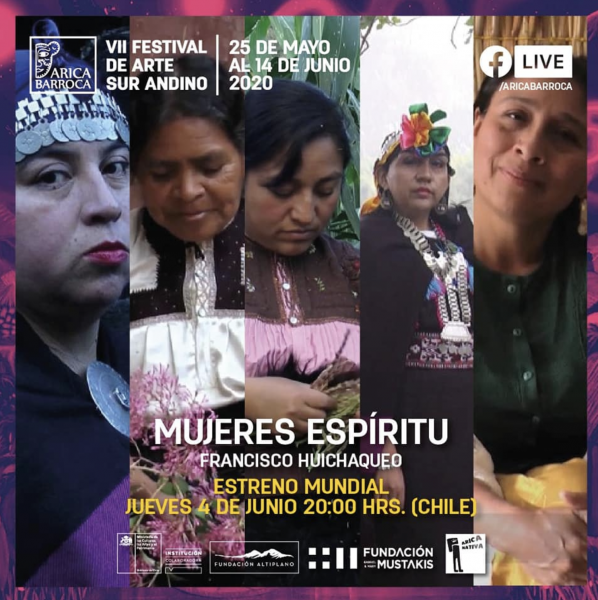 Exhibición de película “Mujeres Espíritu” (2020) de Francisco Huichaqueo Exhibición de película “Mujeres Espíritu” (2020) de Francisco Huichaqueo