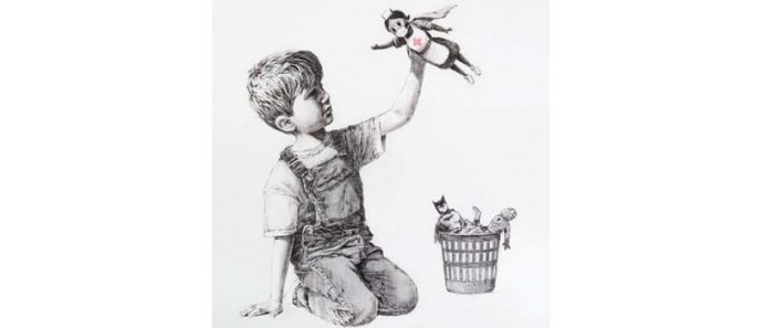 Banksy rinde homenaje al personal sanitario británico Banksy rinde homenaje al personal sanitario británico