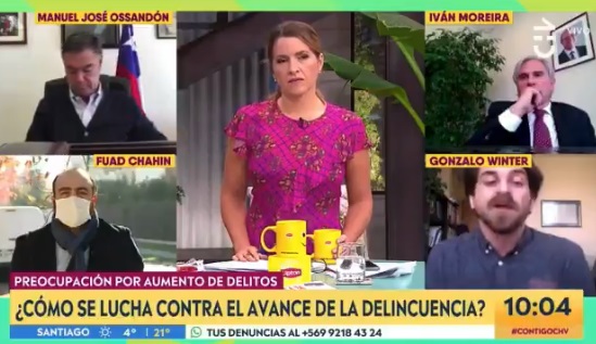 Pataleta al aire: senador Moreira se molestó con producción de matinal televisivo por invitación al diputado Winter Pataleta al aire: senador Moreira se molestó con producción de matinal televisivo por invitación al diputado Winter