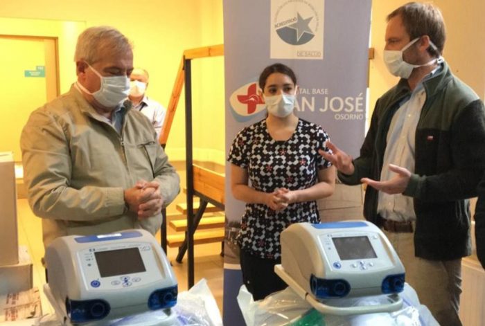 Minsal visita la región de Los Lagos y hace entrega de dos ventiladores mecánicos al Hospital Base de Osorno Minsal visita la región de Los Lagos y hace entrega de dos ventiladores mecánicos al Hospital Base de Osorno