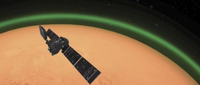 Marte: qué es el misterioso brillo verde que se desprende de la atmósfera del planeta rojo Marte: qué es el misterioso brillo verde que se desprende de la atmósfera del planeta rojo