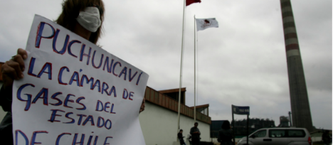 Con las velas de un entierro Chile conmemora el Día del Medio Ambiente