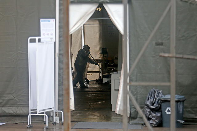 Pacientes fueron trasladados: fuertes lluvias provocaron inundación en carpa del Hospital San José Pacientes fueron trasladados: fuertes lluvias provocaron inundación en carpa del Hospital San José