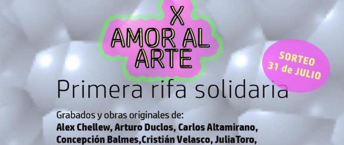 Últimos número de rifa solidaria «X amor al Arte» de Plataforma de Artes Visuales (PAV) Últimos número de rifa solidaria «X amor al Arte» de Plataforma de Artes Visuales (PAV)