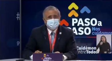 “Es una medida apresurada”: doctor Ugarte mostró oposición al paso de transición para algunas comunas en su intervención en el balance diario del Minsal “Es una medida apresurada”: doctor Ugarte mostró oposición al paso de transición para algunas comunas en su intervención en el balance diario del Minsal