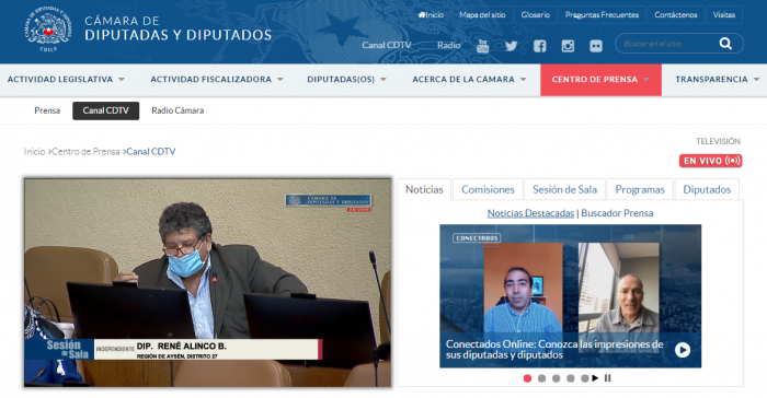 Sitio web de la Cámara de Diputados colapsa debido a la “cantidad de visitas para seguir el debate de Retiro de Fondos Previsionales” Sitio web de la Cámara de Diputados colapsa debido a la