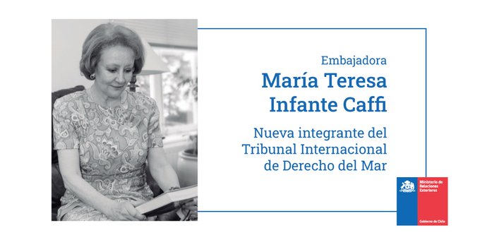 Embajadora de Chile en los Países Bajos es elegida para integrar el Tribunal Internacional de Derecho del Mar Embajadora de Chile en los Países Bajos es elegida para integrar el Tribunal Internacional de Derecho del Mar