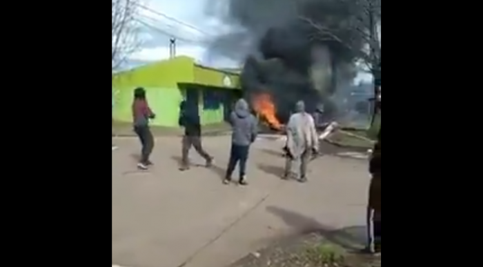 En el marco de la marcha en apoyo a los comuneros mapuche en huelga de hambre: Se registran violentos incidentes en la comuna de Collipulli En el marco de la marcha en apoyo a los comuneros mapuche en huelga de hambre: Se registran violentos incidentes en la comuna de Collipulli