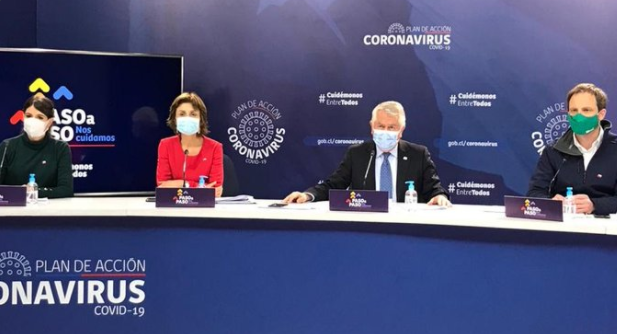 Dos pasos adelante y uno para atrás: Minsal anuncia que 9 comunas de la RM avanzan a fase de transición y Concepción retrocede a cuarentena por aumento de casos Dos pasos adelante y uno para atrás: Minsal anuncia que 9 comunas de la RM avanzan a fase de transición y Concepción retrocede a cuarentena por aumento de casos