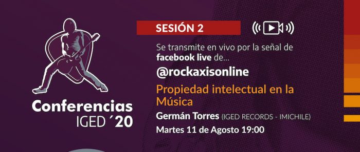 Ciclo de Conferencias IGED: “Propiedad Intelectual en la Música” con Germán Torres vía online Ciclo de Conferencias IGED: “Propiedad Intelectual en la Música” con Germán Torres vía online