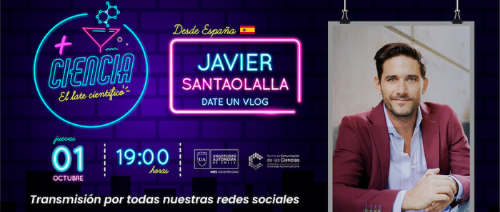 Divulgador científico español Javier Santaolalla en nuevo programa “+Ciencia, el Late científico” vía online Divulgador científico español Javier Santaolalla en nuevo programa “+Ciencia, el Late científico” vía online
