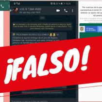 Ministerio de Desarrollo Social advierte de intento de estafa vía WhatsApp y Facebook con falso “Programa Ingreso Solidario”