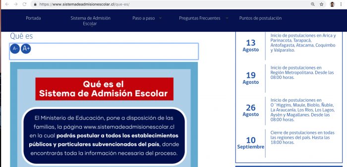 Sistema de Admisión Escolar publica los primeros resultados del proceso de postulación Sistema de Admisión Escolar publica los primeros resultados del proceso de postulación