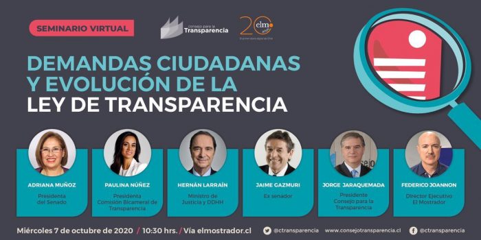 El Mostrador transmitirá seminario del CPLT “Demandas ciudadanas y evolución de la Ley de Transparencia” El Mostrador transmitirá seminario del CPLT “Demandas ciudadanas y evolución de la Ley de Transparencia”