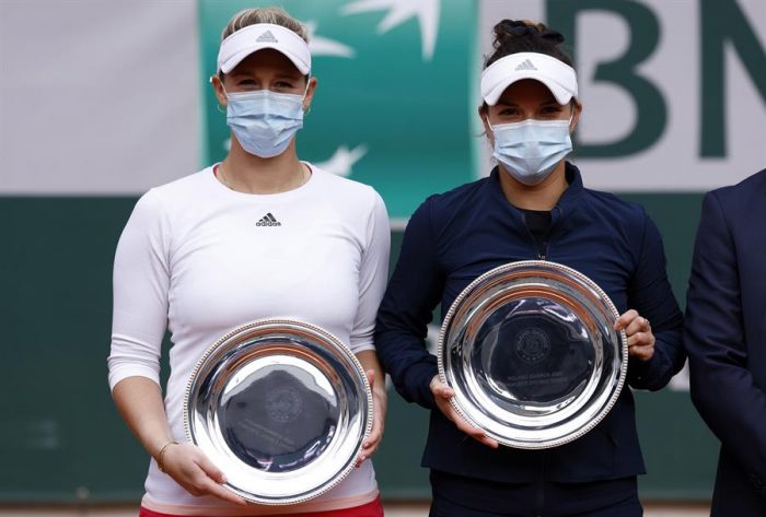 La dupla Guarachi y Krawczyk cayó frente Babos y Mladenovic en la final de Roland Garros La dupla Guarachi y Krawczyk cayó frente Babos y Mladenovic en la final de Roland Garros