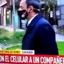 Insólito: roban celular a periodista mientras realizaba despacho en vivo en Argentina