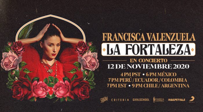 Francisca Valenzuela presentará en formato streaming el concierto de su último álbum: La Fortaleza Francisca Valenzuela presentará en formato streaming el concierto de su último álbum: La Fortaleza