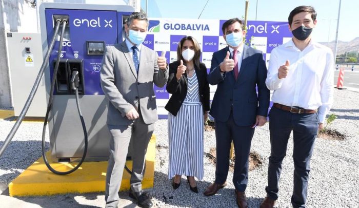 Inauguran primer cargador eléctrico de la Ruta 5 Norte que une Santiago y Los Vilos Inauguran primer cargador eléctrico de la Ruta 5 Norte que une Santiago y Los Vilos