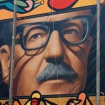 La historia detrás del mural de Allende que hizo el 